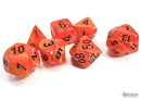 Polyhedral 7 Die Set: Vortex Orange/Black