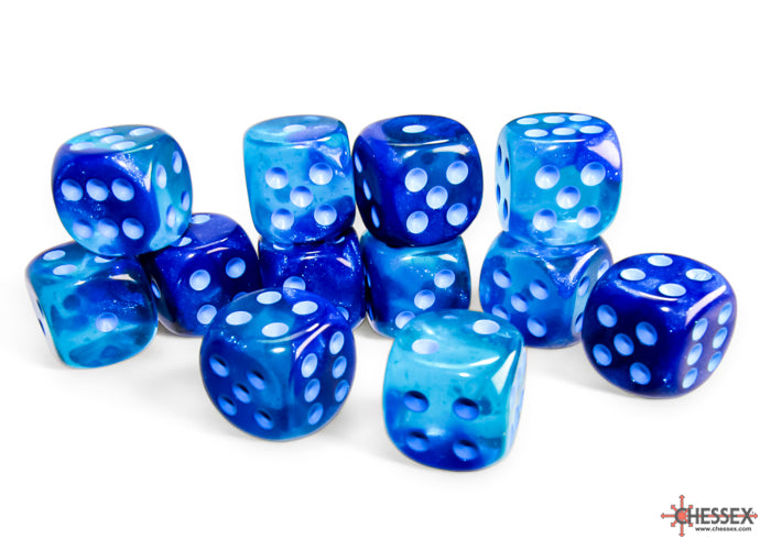 D6 Dice Block: Gemini Blue-Blue/Light Blue