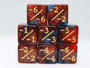 -1/-1 Dice Set: Red and Blue