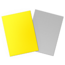 Dragon Shield: Standard 100ct Sleeves - Yellow & Silver (Dual Matte)