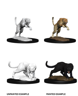 Dungeons & Dragons Nolzur's Marvelous Unpainted Miniatures: Panther & Leopard