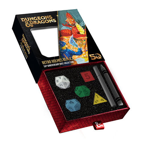 FanRoll: D&D 50th Anniversary - Holmes Retro Replica Polyhedral Dice Set