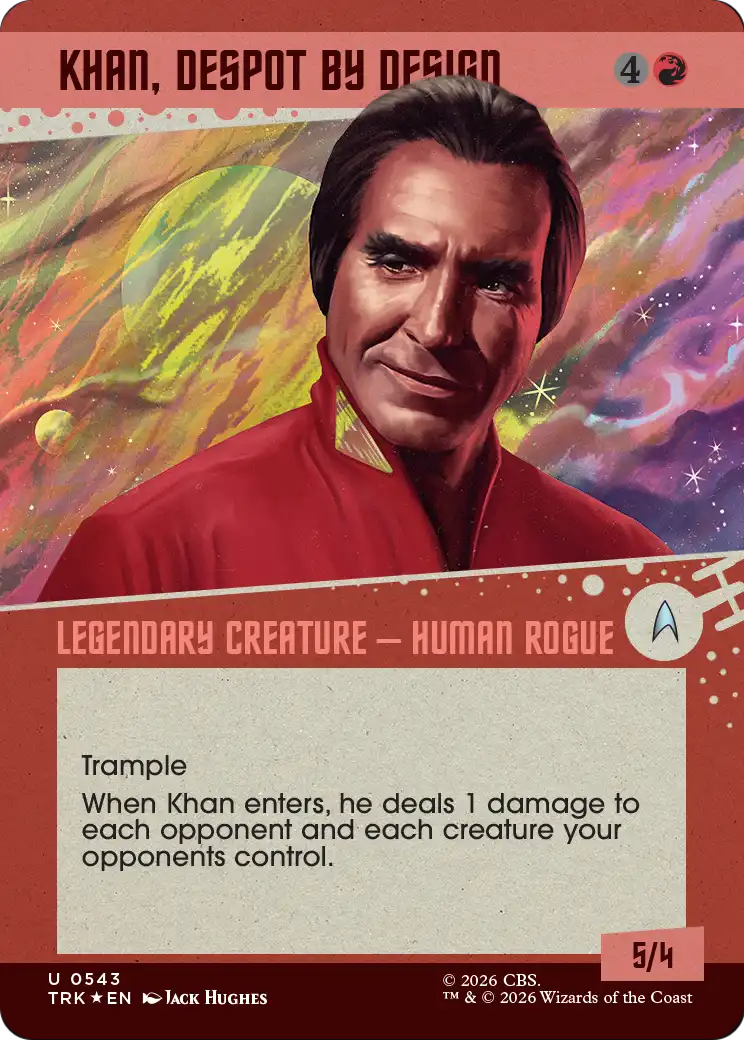 Khan, Despot by Design (Showcase) (Surge Foil) [Star Trek]