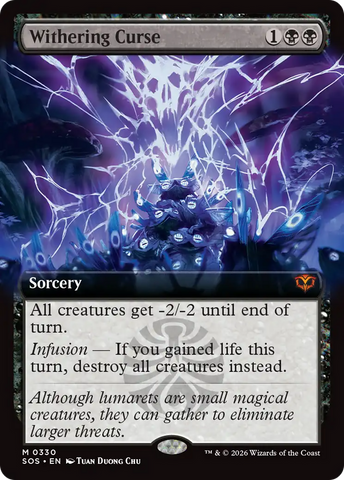 Withering Curse (Extended Art) [Secrets of Strixhaven]