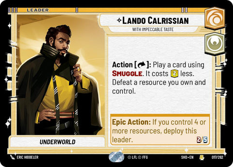 Lando Calrissian - With Impeccable Taste (017/262) (017/262) [Shadows of the Galaxy]