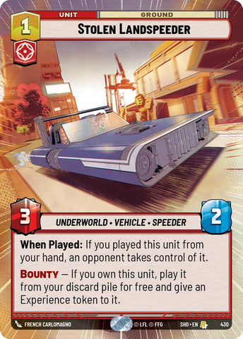 Stolen Landspeeder (430) (Hyperspace) (430) [Shadows of the Galaxy]
