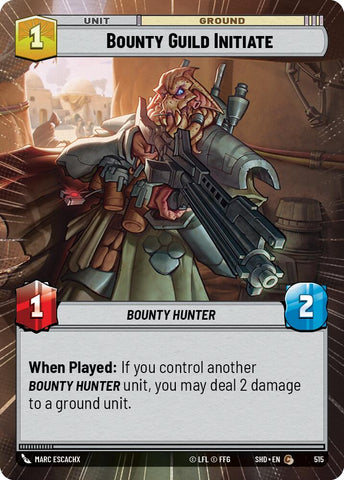 Bounty Guild Initiate (515) (Hyperspace) (515) [Shadows of the Galaxy]