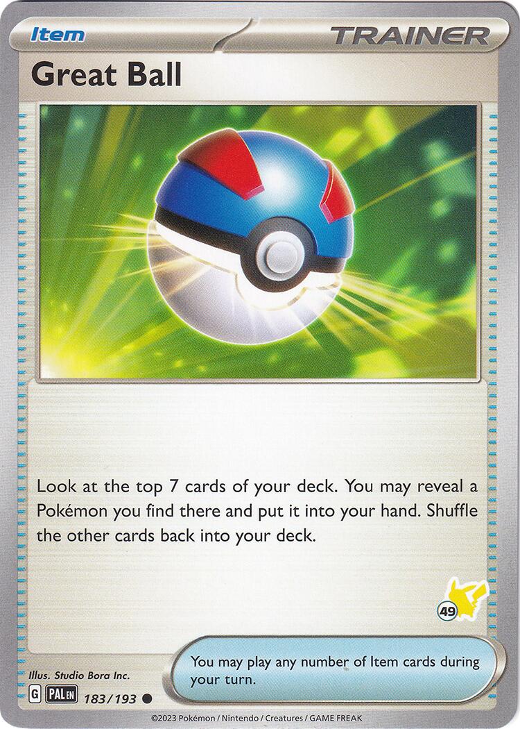 Great Ball (183/193) (Pikachu Stamp