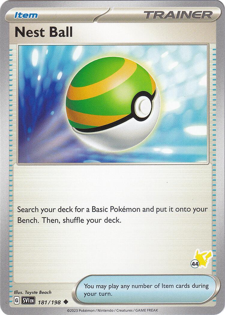 Nest Ball (181/198) (Pikachu Stamp