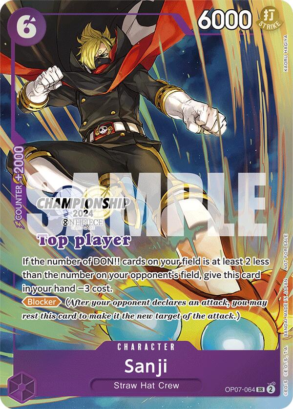 Sanji (Championship 2024 Top Player Pack) [One Piece Promotion Cards]