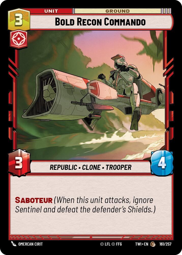 Bold Recon Commando (161/257) (161/257) [Twilight of the Republic]
