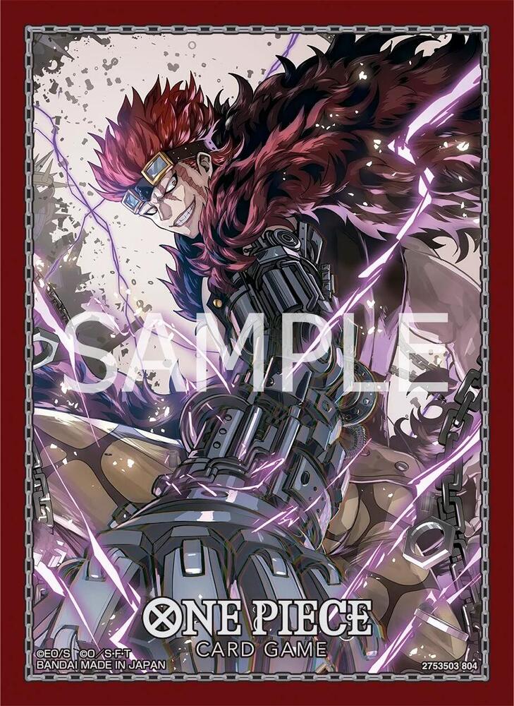 One Piece Card Game Official Sleeves: Assortment 9 - Eustass"Captain"Kid (70-Pack) - Bandai Card Sleeves