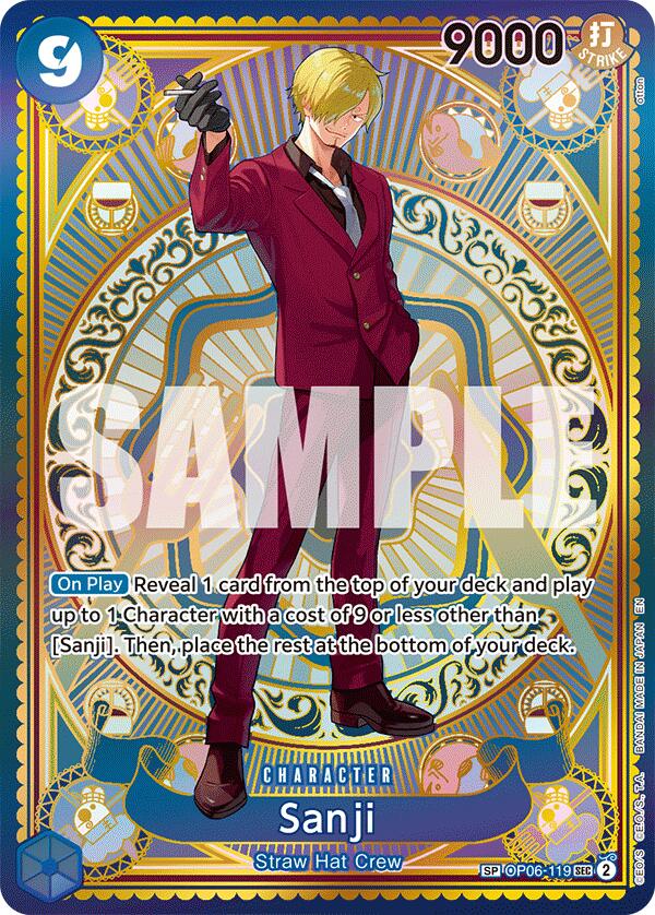 one piece card game sanji OP04-104 Sanji :: Super Rare One Piece TCG Card