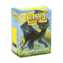 Dragon Shield: Standard 100ct Sleeves - Yellow & Silver (Dual Matte)