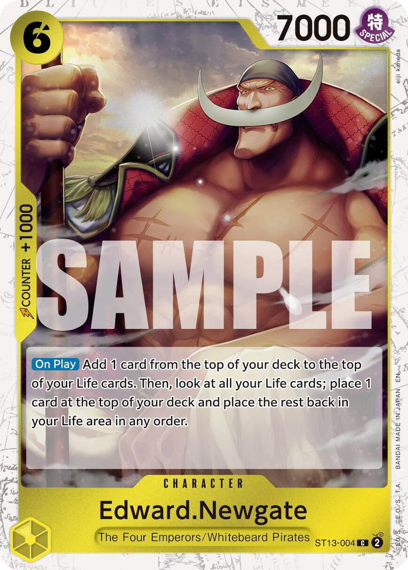 Edward.Newgate (ST13-004) (Pirate Foil) [Premium Booster -The Best- Vol. 2]
