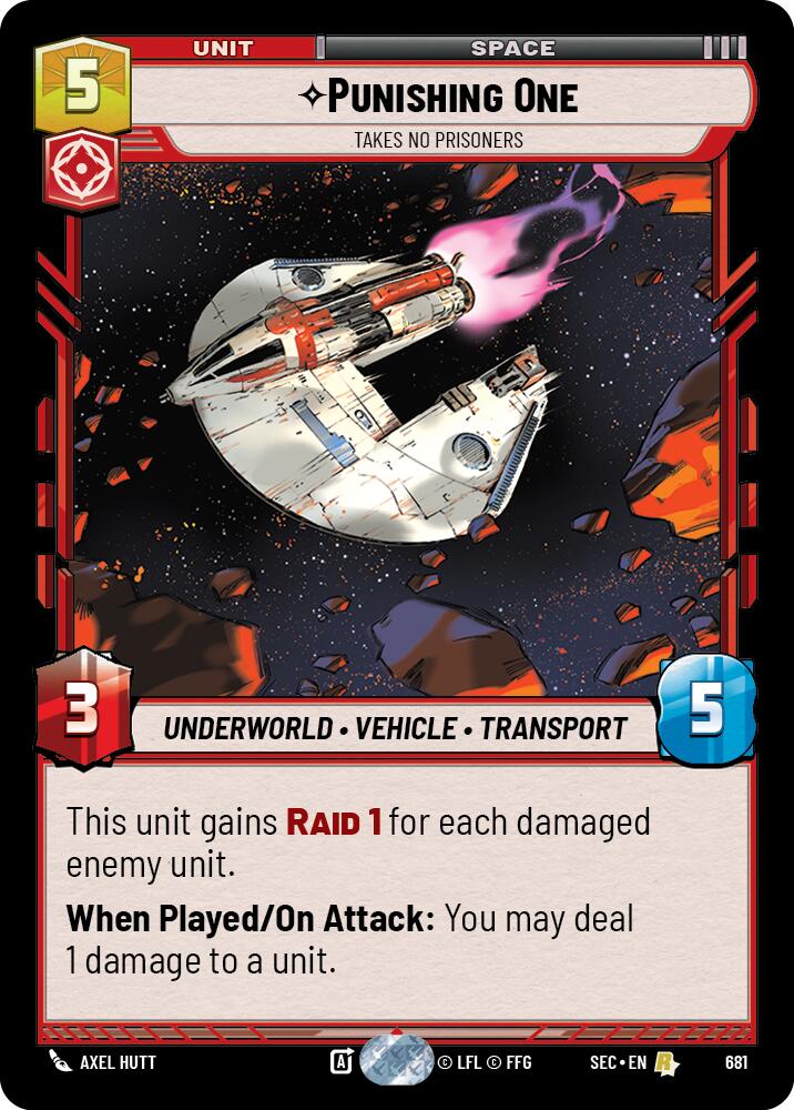 Punishing One - Takes No Prisoners (Foil) (681) (681) [Secrets of Power]