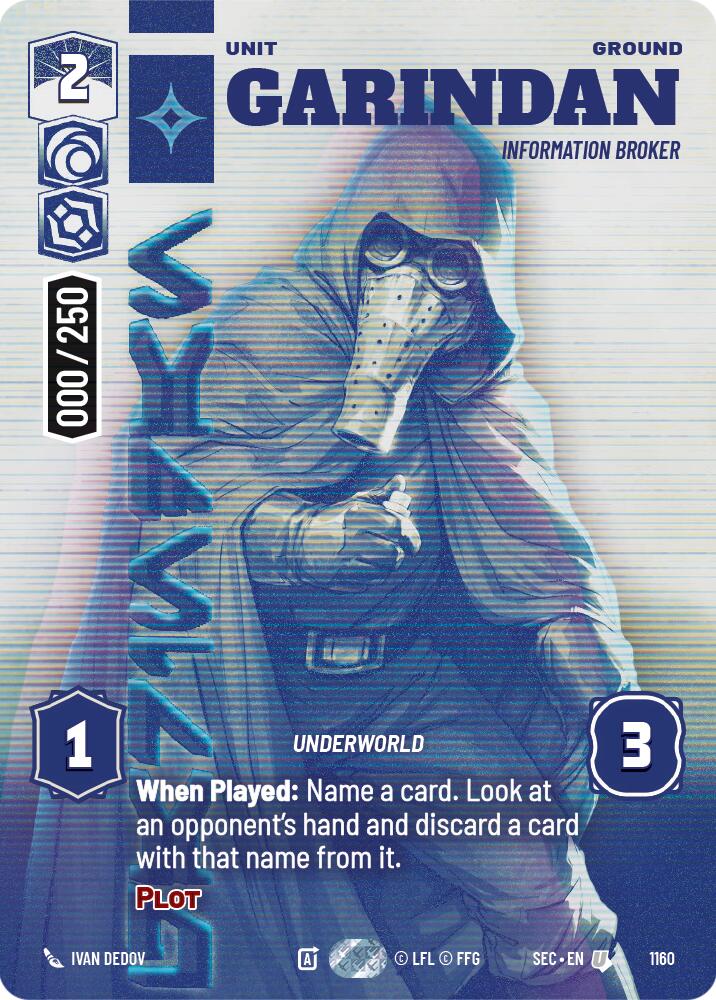 Garindan - Information Broker (Serialized) (1160) (1160) [Secrets of Power]