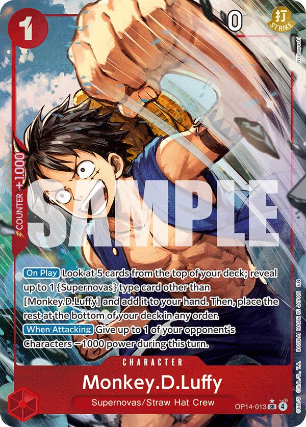 Monkey.D.Luffy (Alternate Art) [The Azure Sea's Seven]