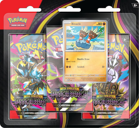 Mega Evolution: Pitch Black - 3 Pack Blister [Binacle]
