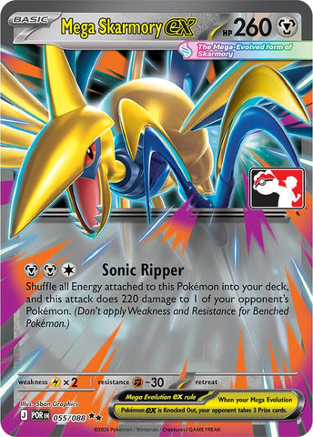 Mega Skarmory ex (055/088) [Prize Pack Series Nine]