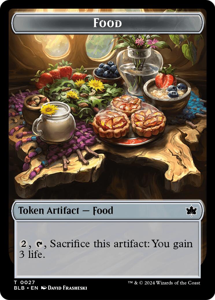 Food // Clue Token Double-Sided Token [Secrets of Strixhaven Tokens]