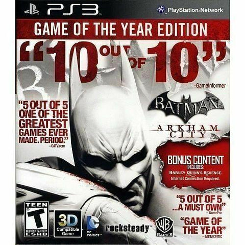 Batman Arkham City Game Of The Year (PS3)