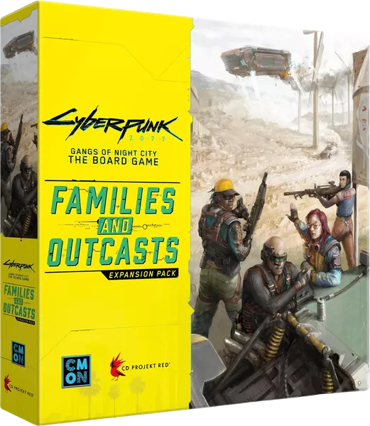 Cyberpunk 2077: Gangs of Night City The Board Game Families and Outcasts Expansion Pack