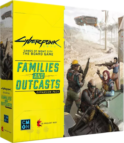 Cyberpunk 2077: Gangs of Night City The Board Game Families and Outcasts Expansion Pack