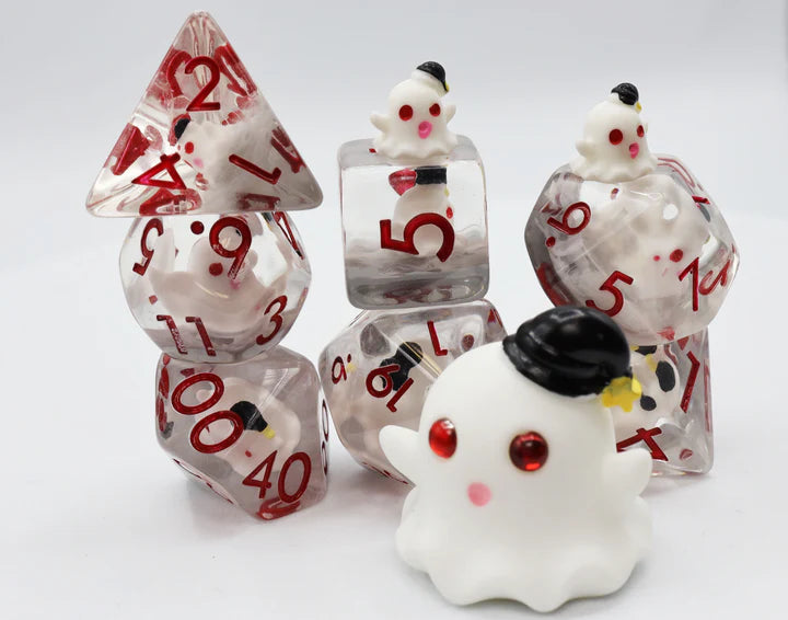 RPG Dice Set - Sleepy Ghost