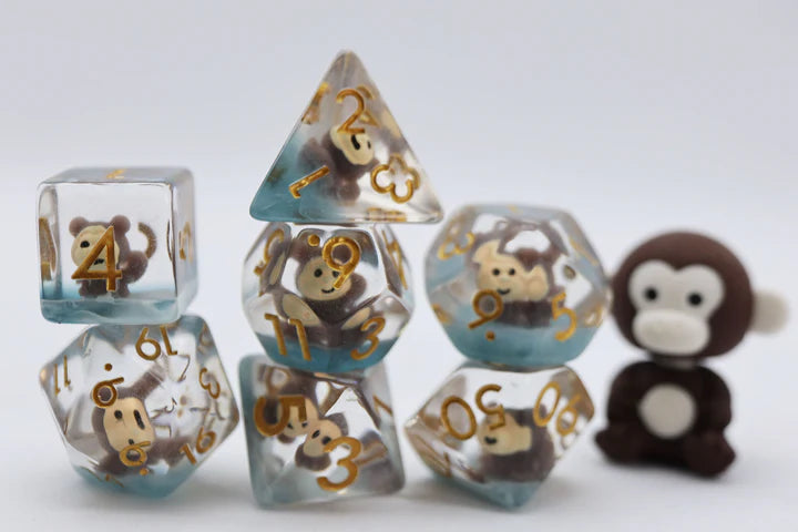 RPG Dice Set - Mischievous Monkey