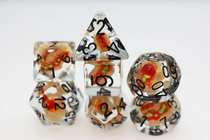 RPG Dice Set - Hot Dogs