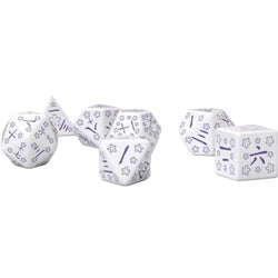 Dice Set: Japanese (Blue Star Lotus)