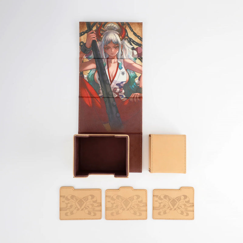 Mana Moon: Oni V2 (Sand) Genuine Leather Dicewinder Deck Box