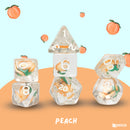 Dice Set Fruit Slice Peach