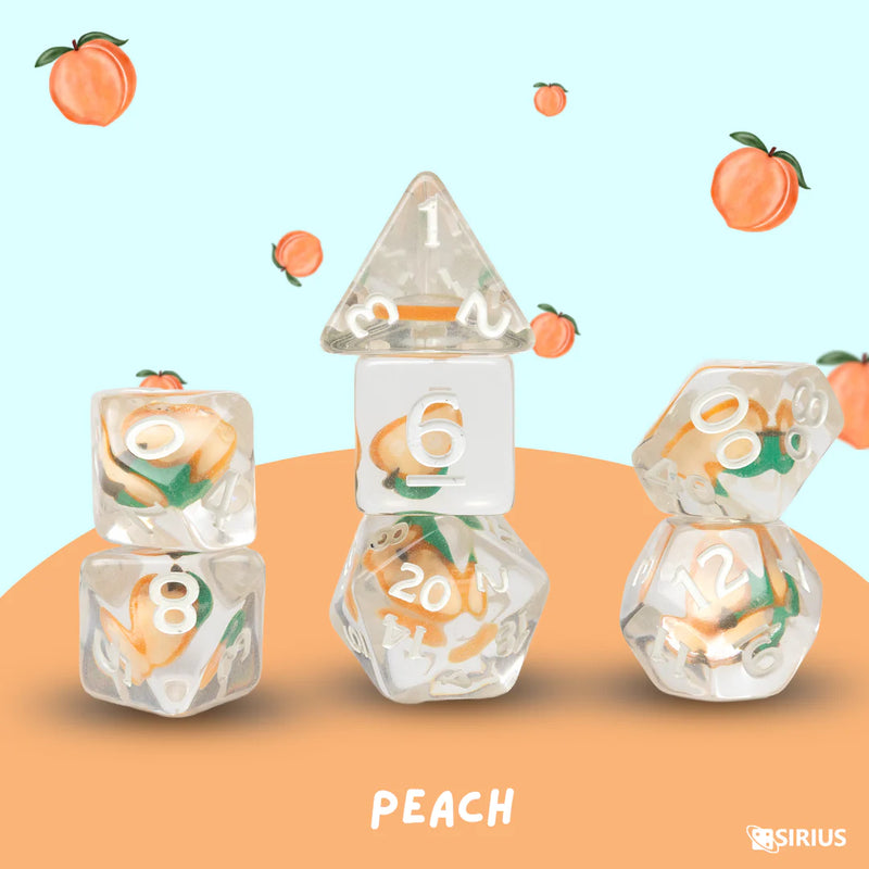Dice Set Fruit Slice Peach