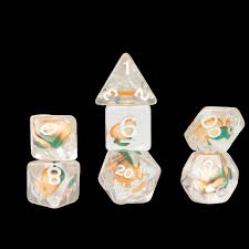 Dice Set Fruit Slice Orange