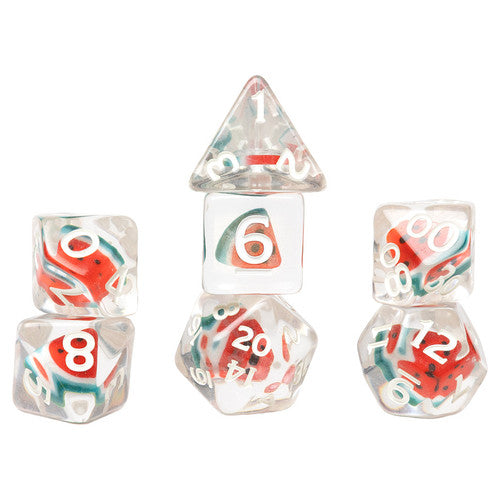Dice Set Fruit Slice Watermelon