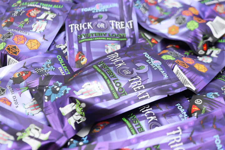 Mystery Loot: Trick or Treat 3 D20 & Enamel Pin