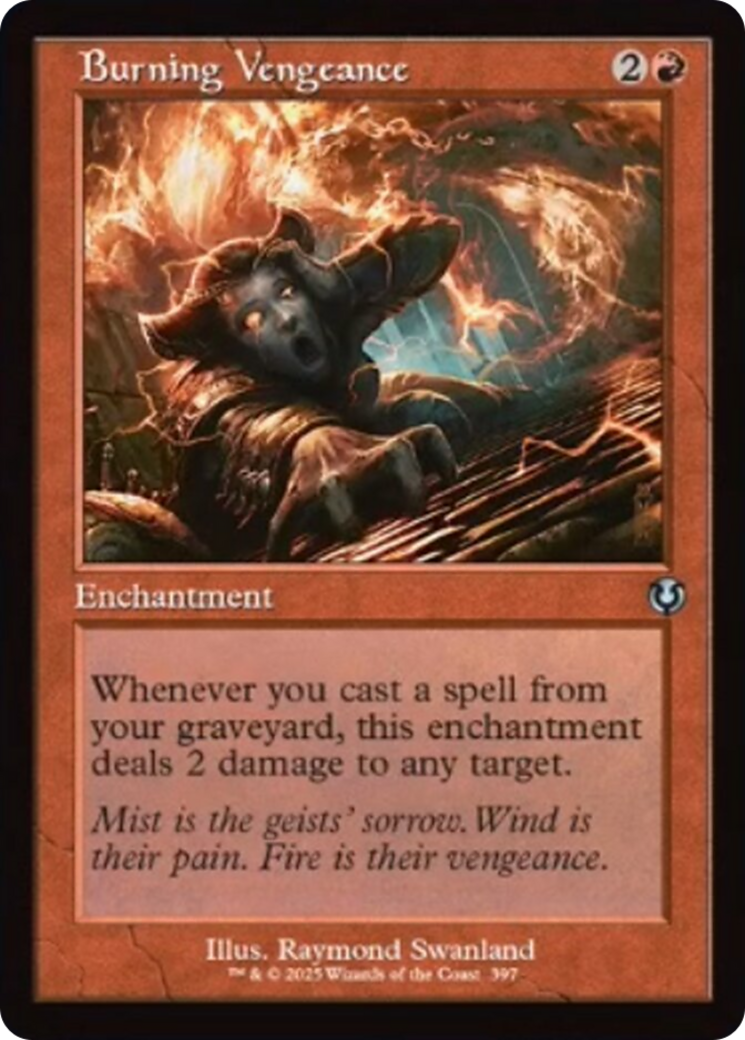 Burning Vengeance (Retro Frame) [Innistrad Remastered]