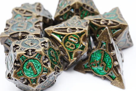 Quiver of Arrows Metal RPG Dice Set