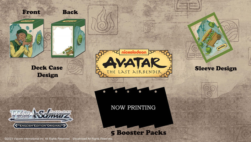 Weiss Schwarz TCG: Avatar The Last Airbender Supply Set