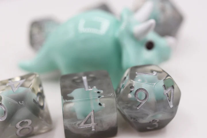 RPG Dice Set - Baby Triceratops