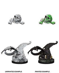 Dungeons & Dragons Nolzur's Marvelous Unpainted Miniatures: Wyrmling Black Dragon