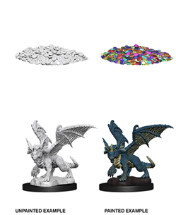 Dungeons & Dragons Nolzur's Marvelous Unpainted Miniatures: Blue Dragon Wyrmling