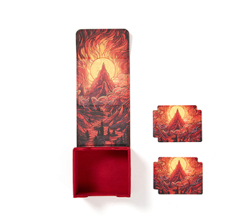 Arcane Fortress Radiant 100+ Standard Deck Box Burning Mountain