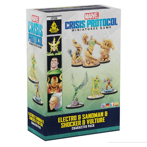 Marvel Crisis Protocol: Electro & Sandman & Shocker & Vulture Character Pack