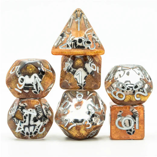 RPG Dice Set - Desert Bull Head