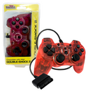 PS2 Wired Double-Shock 2 Controller - Red (Old Skool)