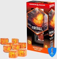 Sirius Dice: D&D Adventure Dice set - Fireball