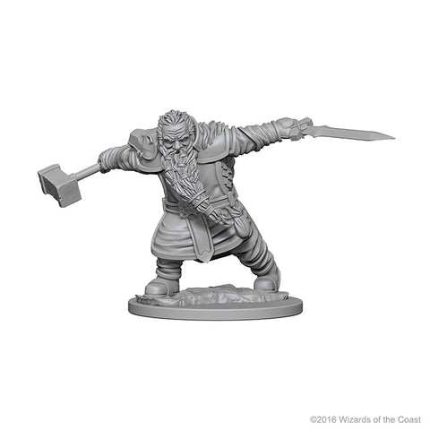 Dungeons & Dragons Nolzur's Marvelous Unpainted Miniatures: Dwarf Fighter (Male)